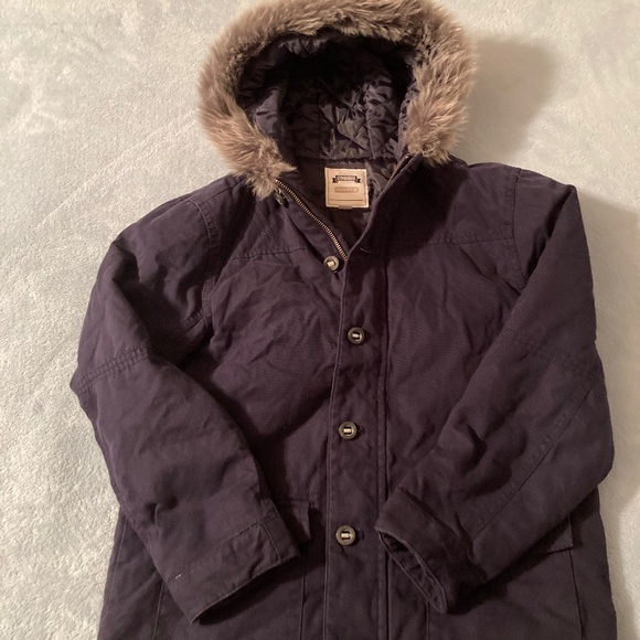 Gymboree Other - Gymboree faux fur trimmed hooded coat